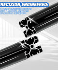 Close-up of Black 500mm T Slot Aluminum Profile Kit for Dope DIY Framing and Custom Builds Durable European Standard Extrusion