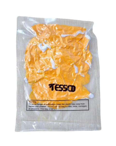 Orange 24 Piece Elastic Smoke Detector Covers in sealed plastic packaging, thickened plastic and elastic shown. Easy Fit No Fuss Dust Resistant.
