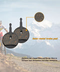4 Pair Disc Brake Pads For Avid Sram Bb5 Bb7 Mechanical Mtb Road Bike Brick Stopping Power Resin Kevlar Metal Blend with semi-metal design.