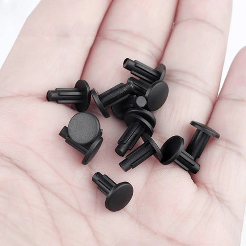 Durable Threaded Rubber Nuts And Well Nut Inserts For Exterior Doors That Seal Screw Holes From Moisture And Vibration, Offering Snug Fit Tool Free Install For Quick Outdoor Adjustments On Cars Trucks Homes Fastening Jobs Easy To Use, in hand.