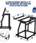 Panel Handler Cart And Shop Stand With Tilting Mover And Rolling Casters For Drywall And Woodworking, 6 positions