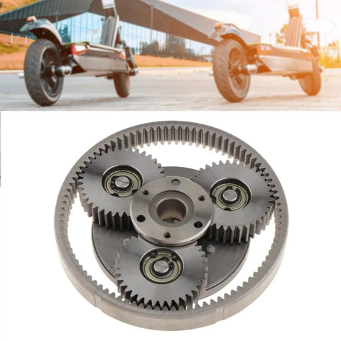 Heavy Duty Steel Planetary Gear For E Bike Motors With 8mm Bore 608 Bearing 36 Tooth Gear Set Including 18 Tooth Sun Gear And 90 Tooth Internal Ring Gear 47.5 Steel Ring For Durable Smooth Power Transfer