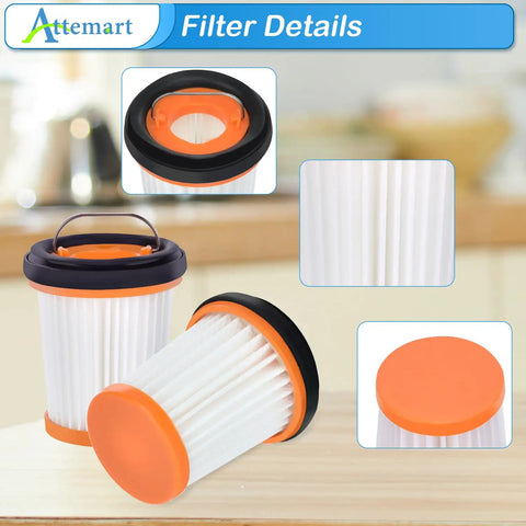 4 Pack Wandvac Filter Replacements for Shark ION W1 S87 Cordless Handheld Vacuum WV200 WV201 WV205 WV220 WV221 WV250 WV251 UV200CCO Replacement Kit XHFWV200 Premium Quality