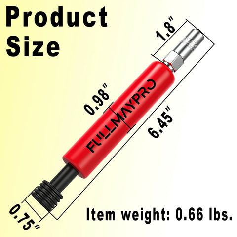All In One Zerk Fitting Cleaner Tool With Penetrating Fluid And Hydraulic Flush dimensions and weight details displayed.