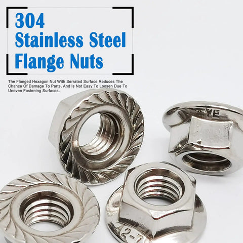 Top Tier 4 Pack Left Hand Serrated Flange Nut Set M10X1.5MM Hex Lock Nuts Woven From Grit Proof 304 Stainless Steel For Shed Hustling And No Sweat Weekend Mechanic Repairs Upgrades