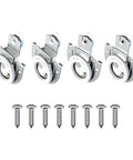 4 Piece Closet Door Roller Kit For Sliding Wardrobe Doors Top Roller Hardware With Adjustable Screws Smooth Quiet Operation