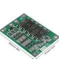 Rock Solid 3S 12V 40A BMS Protection Board For 18650 Lithium Cells in green circuit board, dimensions 60mm x 41mm.
