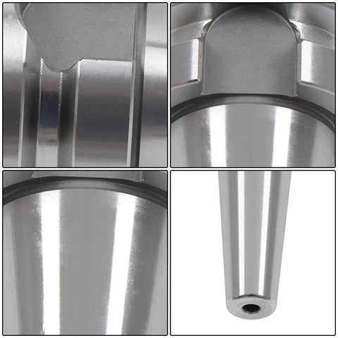 BT30 Shrink Fit Tool Holder With 1/8 Inch Bore And 3.15 Inch Projection forged heavy duty steel with smooth finish close-ups.