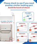 Pro Grade Pair Of Clear Door Bin Side Shelves For Frigidaire And Electrolux Refrigerators 2 Pack Replacement Racks with size guide