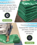 Collapsible Outdoor Water Storage Bag For Garden Farm And Livestock Use, Green PVC Water Bladder Tank stacked and durable