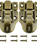 Old School Bronze Toggle Latch With Padlock Hole For Jewelry Boxes Cabinets Small Wooden Cases And Craft Projects Antique Iron Hardware