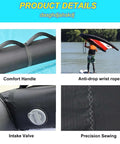 Inflatable Water Surfing Wind Wing 4 To 5 Square Meter Handheld Foil Kite For Surfing Paddleboard Skis And More 5m2 details