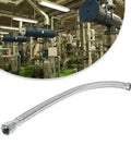 Heavy Duty Stainless Steel Air Compressor Intake Pipe With Check Valve For Oil Free Rigs Slick M14 M19 Thread shown in industrial setting.