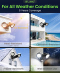 Motion Sensor Outdoor Flood Lights 30W 3500LM 120V With Dusk To Dawn Auto On Time Modes 3000K 4000K 6500K Waterproof Hardwired Security Light ETL Listed For Porch Easy Install in various weather conditions