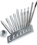 Stainless Steel DIY Leather Hole Punch Tool Set For Handbags Clothing Cardboard And Crafts With Snap Button Punch Base Claw Gasket Cutter Kit Beast Pro Grade Heavy Duty Leatherworking Tool For DIYers And Pros