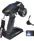 X4 2.4GHz 4-Channel RC Radio Transmitter And Receiver X6F with fail-safe, low voltage alarm; black handheld unit, ideal for RC models