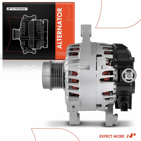 Premium 12V 115A Alternator For Toyota Corolla 2014-2019 1.8L With 6 Groove Decoupler Pulley Plug-And-Play Direct Fit