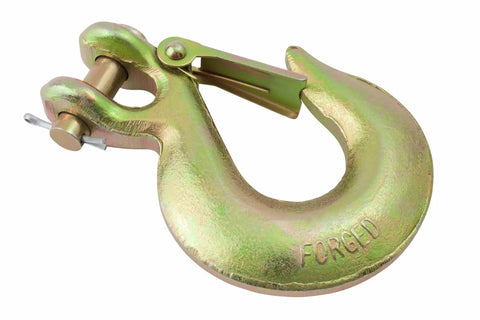 G70 Clevis Slip Hook With Latch 6600 Lbs Working Load Limit Heavy Duty Safety Chain Hook For Trailer And Truck 8 Pack