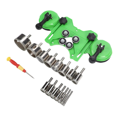 Get Your Own Keenso Hole Saw Kit With Dual Suction Cups For Drilling Tiles Glass Stone And Marble No Skip Design For Pros Who Rock The Drill Game Today, 15 bits