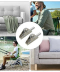 2 Pack Adjustable Folding Furniture Hinges For Outdoor Chairs And Sofas with 5-Position Ratchet Joint for Beach Camping Patio