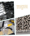 Grease Fitting Assortment Kit 10 Piece Set With Straight And Angled Nipples For Machines And Vehicles Sturdy Steel Construction Includes Storage Box
