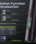 Electric Screwdriver Set With 33 Magnetic Bits And 3 Torque Settings, 300 RPM, 1500mAh Rechargeable Cordless Driver, LED Light