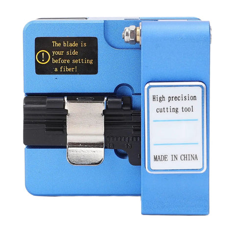 Fabater Fiber Cleaver Universal 3 In 1 Fixture FTTH Fiber Cutting Machine Optical Cutter showing its blade and precision tool features.