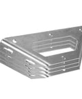 Heavy Duty Stainless Steel Corner Braces Set Of 4 for shelves and beams, right angle brackets showing impact resistance.
