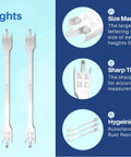 Pro Grade Dental Orthodontic Bracket Height Gauge For Precise Placement And Alignment,.022 Inch Positioning Tool, front view