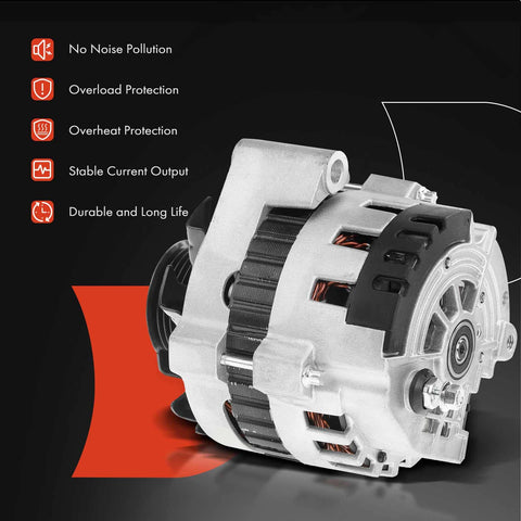Replacement 12V 105Amp Alternator For Chevrolet Camaro 1987-1992 S10 1992-1993 Lumina LLV GMC Sonoma 1992-1993 Pontiac