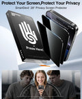 2 Pack Privacy Screen Protector For iPhone 16 Pro Max No Peeking Privacy Filter Anti Spy Tempered Glass 9H Hardness