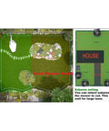 Diagram showing subarea settings for Autonomous Robotic Lawn Mower With Auto Charging, Cuts Up To 1300 M2, 28 Cm Cutting Width.