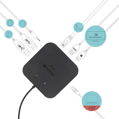 Level Up Your Road Ready Gear With This Thunderbolt 3 Travel Dock featuring ports for power and dual screens.