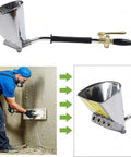 Badass Pneumatic Mortar Sprayer With Four Jet Nozzles for heavy duty cement plaster and stucco jobs on wall texture.