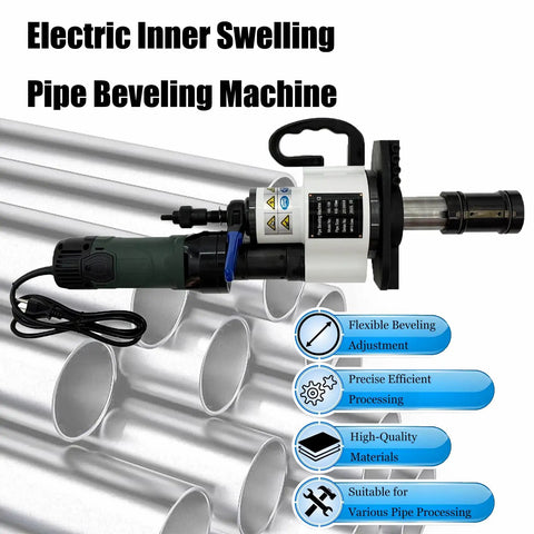 Job Site Ready Electric Pipe Beveler For Straight Shooting Weld Prep With No Sweat 0 30 375 Degree Chamfer Settings And Reliable Internal Expansion System For Tough Metal Tubing At 220V on metal tubes.