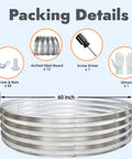 Packing details of 60 Inch Round Fire Pit Ring Built From Heavy Duty Galvanized Steel For Outdoor Bonfires And Backyard Gatherings Rust Resistant