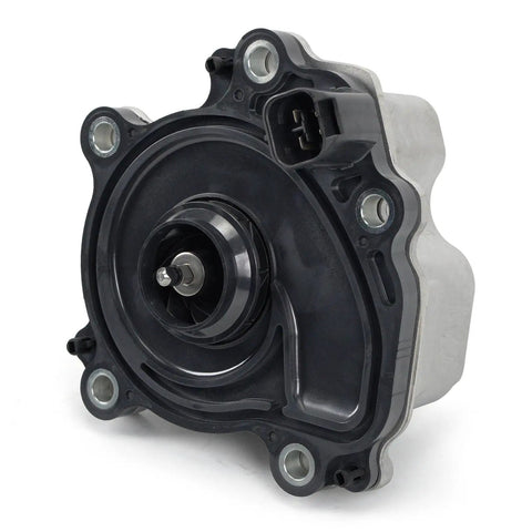 Premium Heavy Duty Replacement Electric Engine Water Pump With Thermostat Plug And Play For Toyota Camry and Avalon 2.5L L4 Hybrid assembly side view