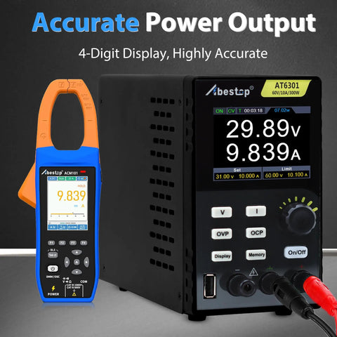 Beast 60V 10A Variable DC Power Supply With 300W Output, 110V Input, Four Digit High Resolution 2.8 Inch IPS Display, Tough Protections