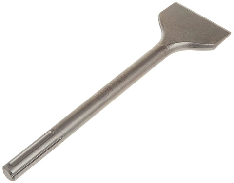 Heavy duty scaling chisel bit for Built Tough SDS Max Corded Demolition Hammer; ideal for concrete breaking and mortar cleanup.