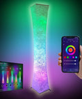 61 Inch Smart Floor Lamp With RGB Color Changing Light Voice Control For Alexa And Google Home 2 4GHz WiFi with app display