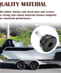 Transom Saver Boat Rubber Shocks SP 410 Replacement with metal components shown on a trailer with boat