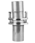 Hella Solid Stainless Steel Flange Repair Pipe Kit With Spring Screw Quick Fix Universal 2.75 In Id to 2.75 In Od exhaust part with bolts