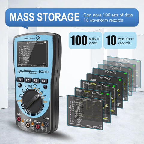 2 In 1 Oscilloscope Multimeter With 2.4 Inch Color Screen 1 MHz Bandwidth 2.5 Msps Sampling Rate For Quick Signal Capture device.