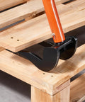 Heavy Duty Pallet Breaker With 50 Inch Carbon Steel Pry Bar Wrecking Tool For Decking 2000 Lb Capacity Multi Purpose Board Removal Tool For Renovations Fast Lift And Pry For Easy Deck Board Removal lifting a wooden pallet board