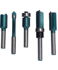 Top Grade 20 Piece Carbide Router Bit Set With Strong Tongue Groove For Smooth Woodworking Cuts 1/2 Inch Shank varying router bits.