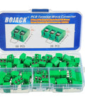 Assortment of 5mm Pitch PCB Mount Screw Terminal Block Connectors 2 Pin and 3 Pin for Arduino and Home Electronics Projects Pack of 70