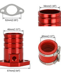 Intake Manifold Inlet Pipe Adapter Kit For Predator 301cc 420cc 459cc Engines And GX340 GX390 GX270 Carburetors VM34 Compatible
