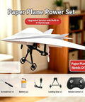 RC Paper Airplane Kit With Gyro Stabilizer For Beginners And Hobbyists DIY Electric Remote Control Plane With Dual Propellers