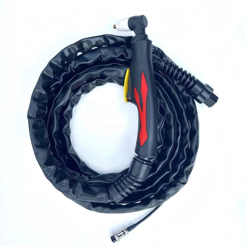Coiled Pro Grade Air Cooled Plasma Cutter Torch Gun PT31 LG40 With 16 Ft Cable 40 Amp Arc Torch For CUT50D CUT 50 CT 312 And CUT40