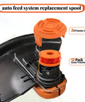 Auto Feed Trimmer Spool Line 0.065 Inch 11 Ft Refills For Electric String Trimmers and Weed Eater Edgers close-up view